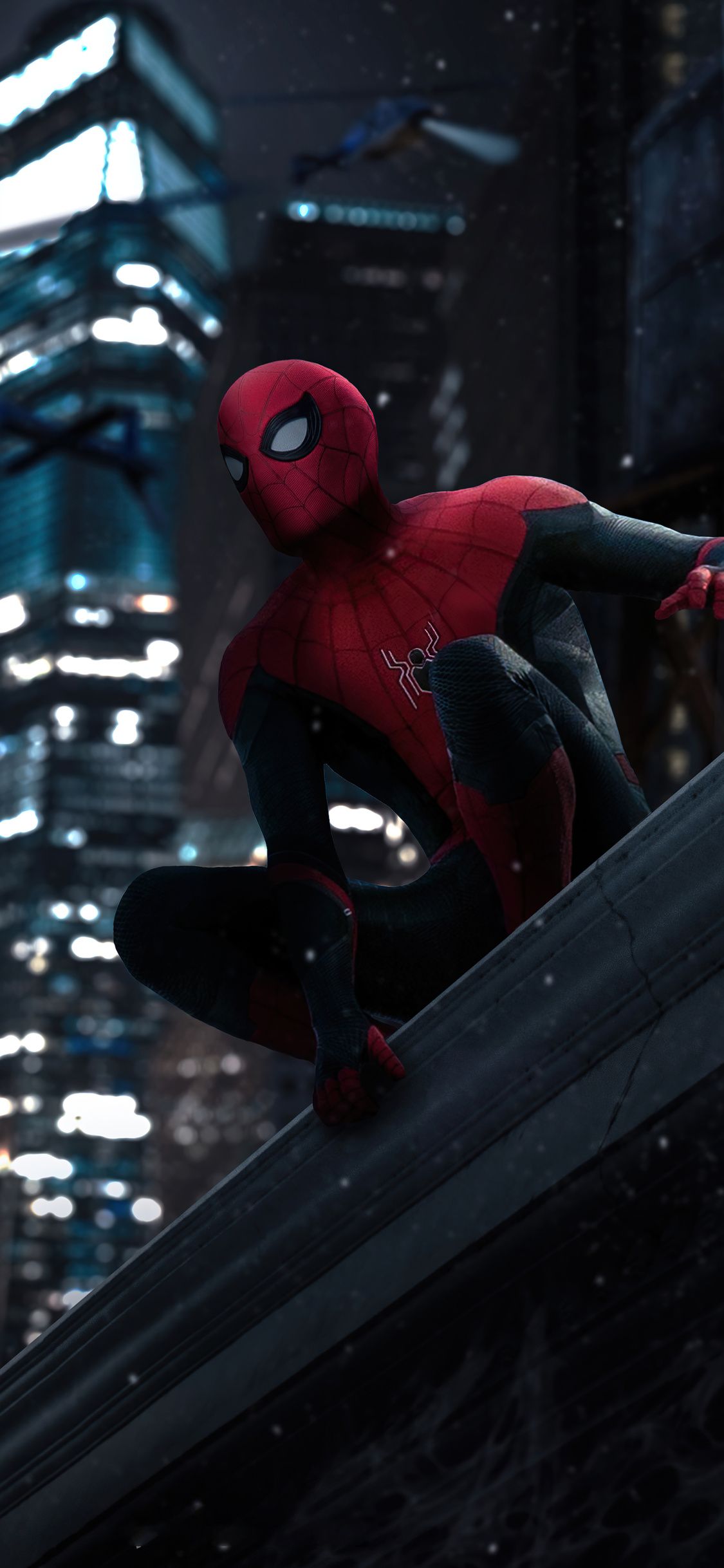 1125x2436 Spiderman Watching The City From Top 4k Iphone XS,Iphone 10 ...