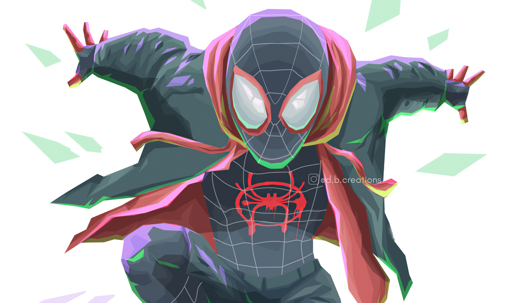 1024x600 Spiderverse Miles Morales Art 4k 1024x600 Resolution HD 4k