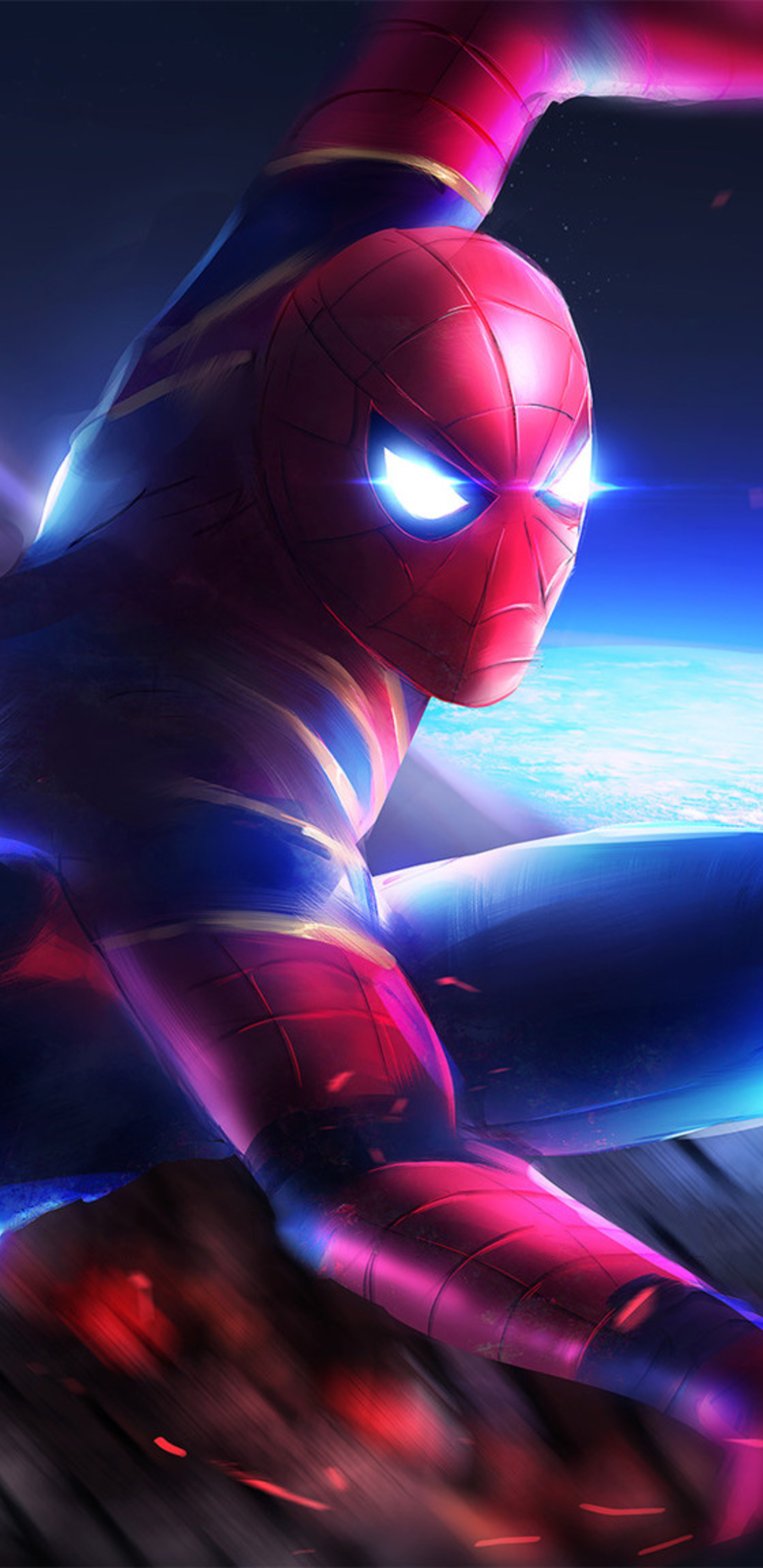 1440x2960 Spidery Avengers Infinity War