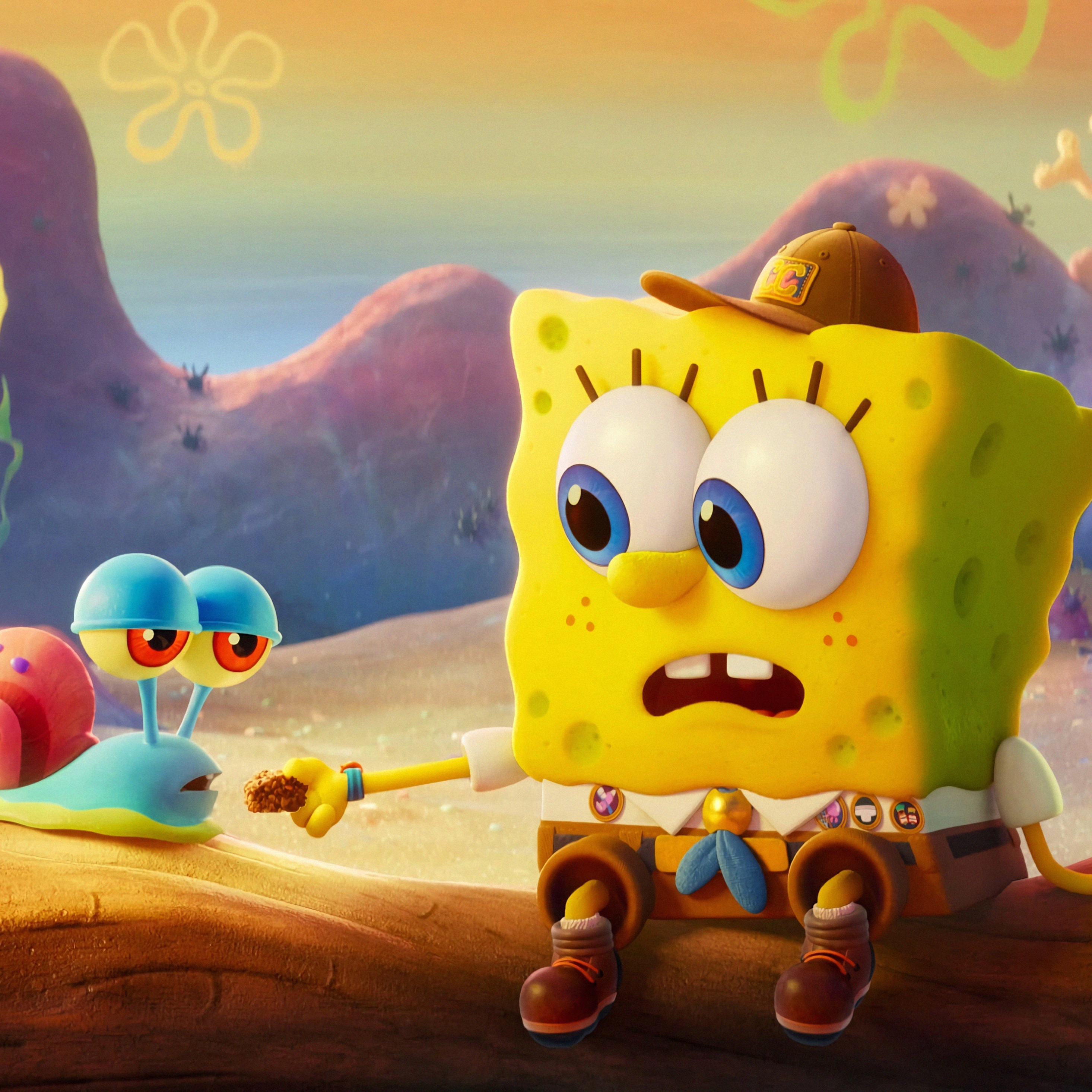 2048x2048 Gary & SpongeBob Ipad Air , Movies , and Backgrounds HD phone  wallpaper | Pxfuel