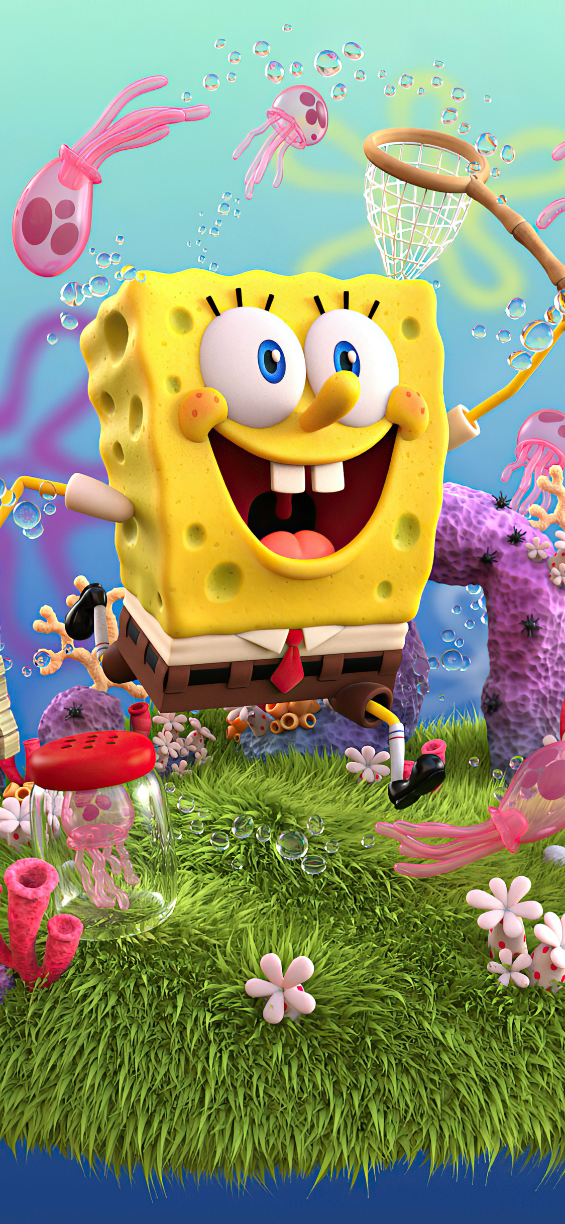 1125x2436 SpongeBob SquarePants 4k 2020