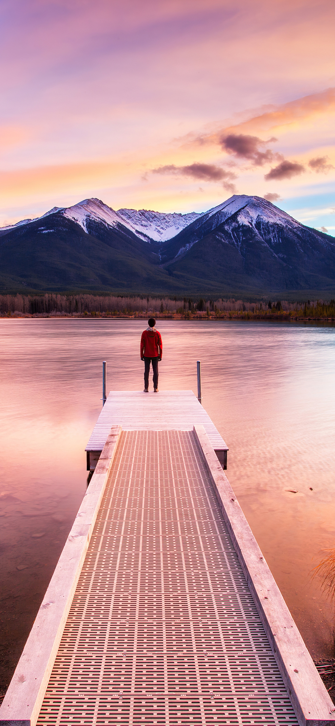 1125x2436 Standing On Dock Sunset 4k Iphone XS,Iphone 10,Iphone X ,HD