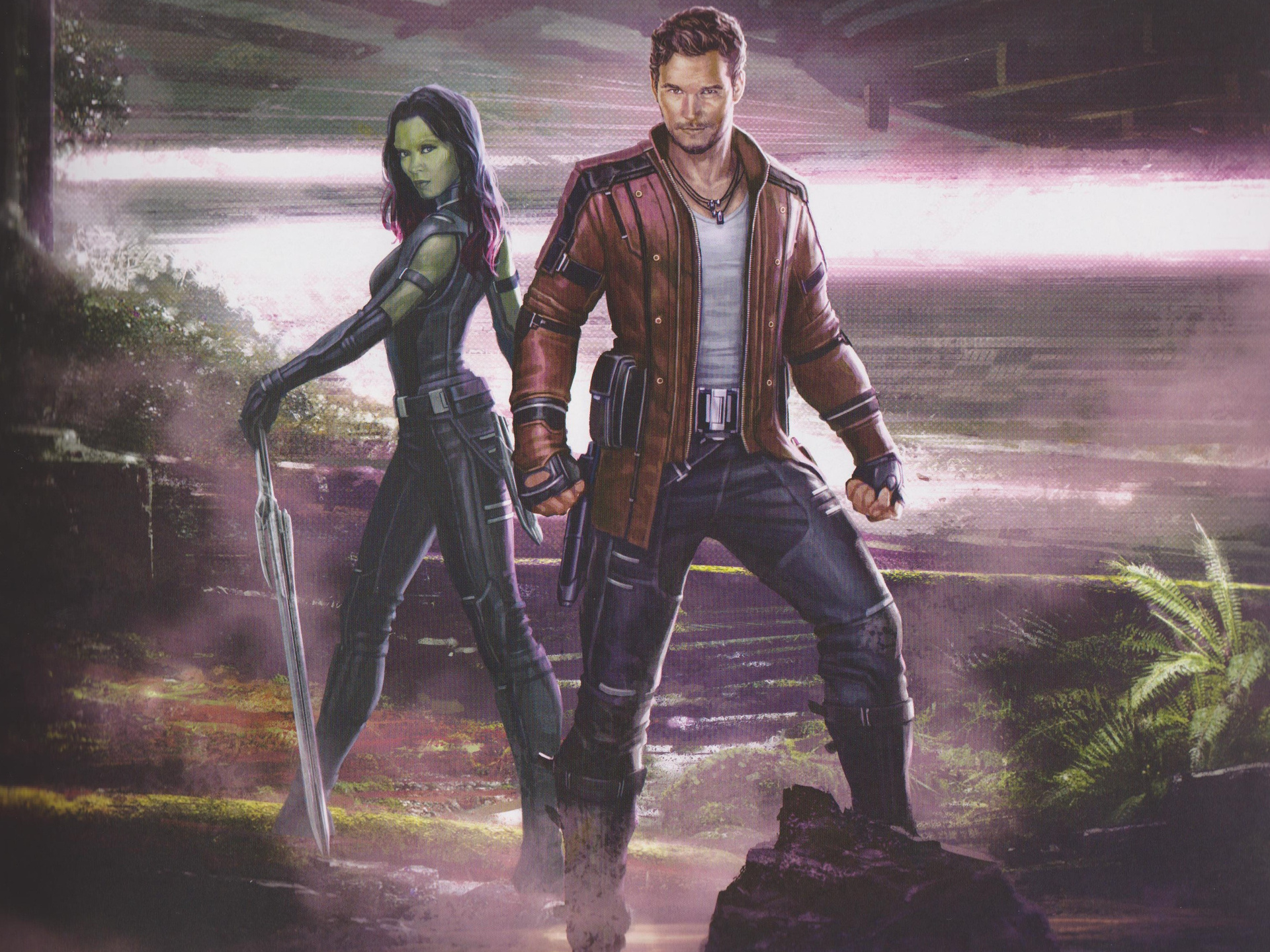 1920x1440 Star Lord And Gamora Artwork 1920x1440 Resolution HD 4k ...