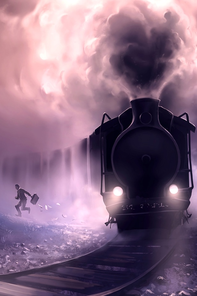 640x960 Steam Train Escape iPhone 4, iPhone 4S HD 4k Wallpapers, Images,  Backgrounds, Photos and Pictures