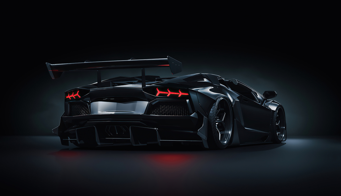 1336x768 Strada Verso Lamborghini Aventador S Roadster CGI Rear 4k Laptop HD  HD 4k Wallpapers, Images, Backgrounds, Photos and Pictures