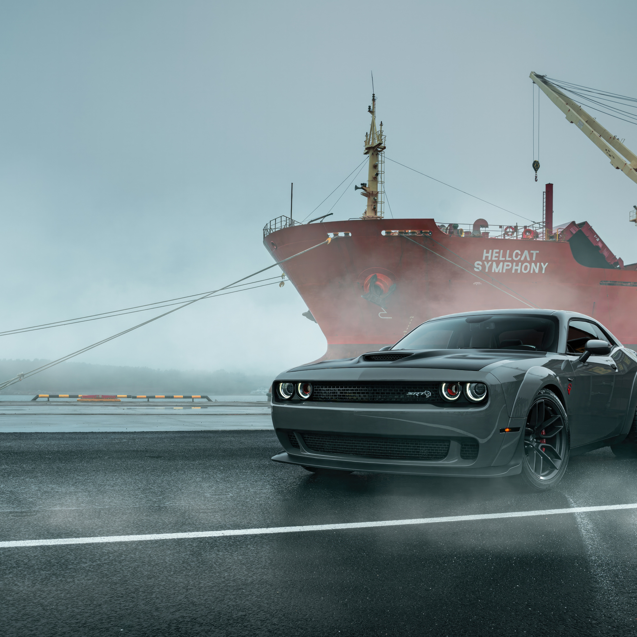 2048x2048 Street Dominator Dodge Challenger Srt Ipad Air ,HD 4k ...