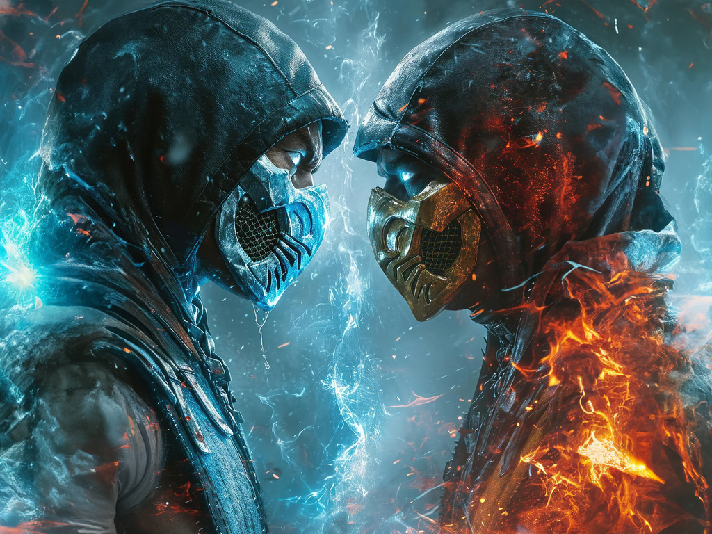 1024x768 Sub Zero Vs Scorpion 4k Wallpaper,1024x768 Resolution HD 4k ...