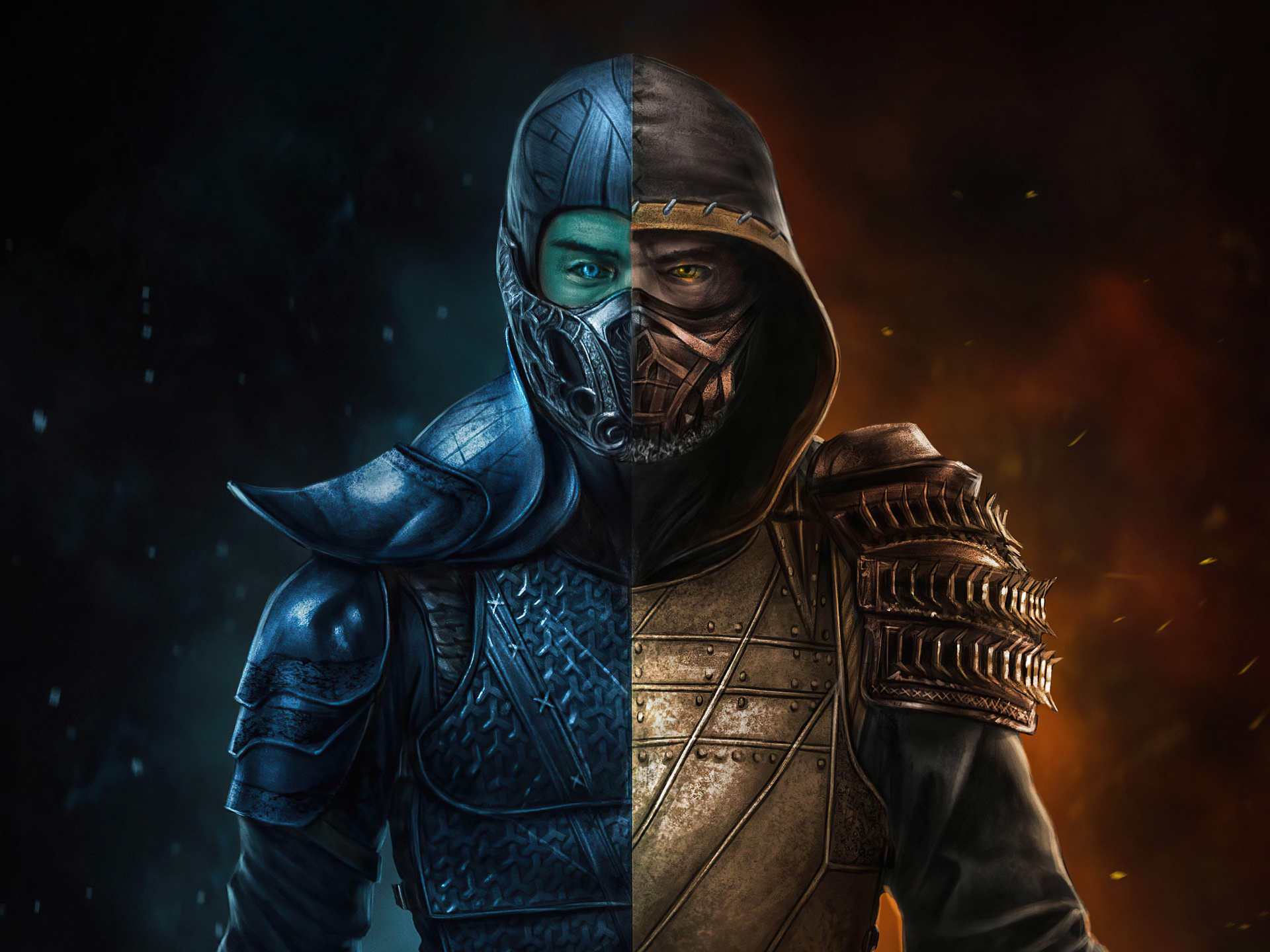 1920x1440 Subzero And Scorpion Mortal Kombat Movie Art 1920x1440 ...