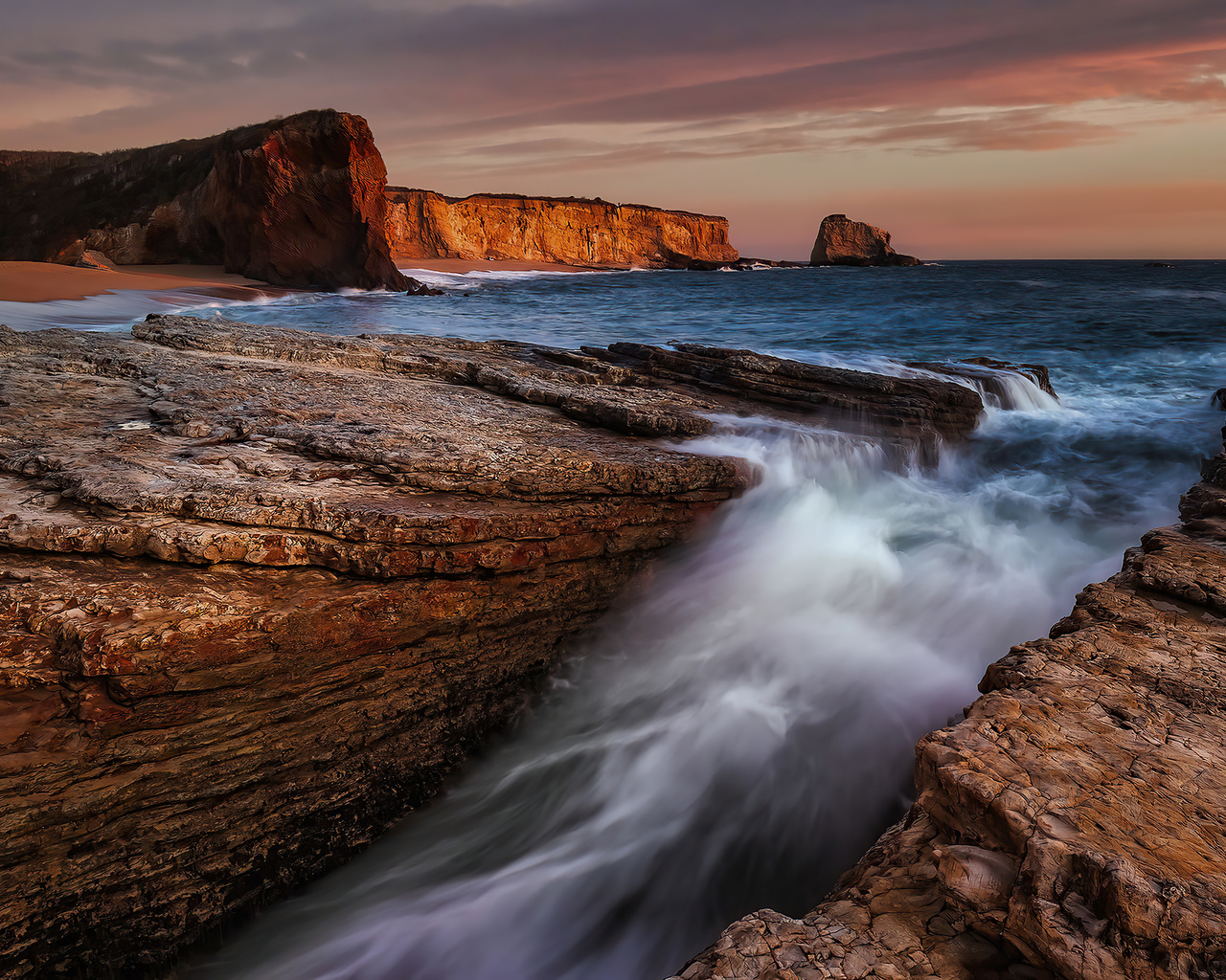 1280x1024 Sunset At Panther Beach Wallpaper,1280x1024 Resolution HD 4k Wallpapers,Images