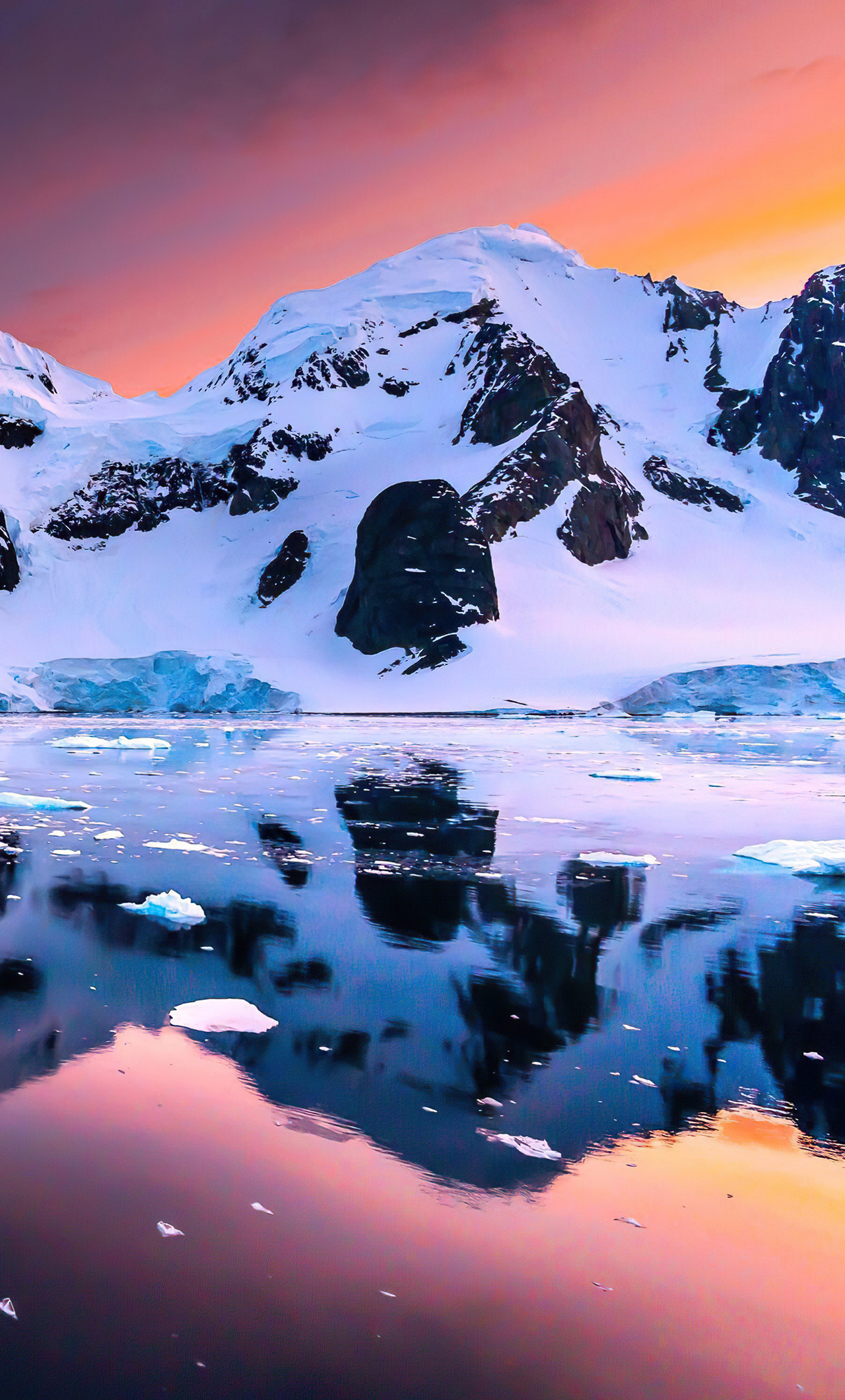1280x2120 Sunset In Antarctica 4k iPhone 6+ HD 4k Wallpapers, Images,  Backgrounds, Photos and Pictures