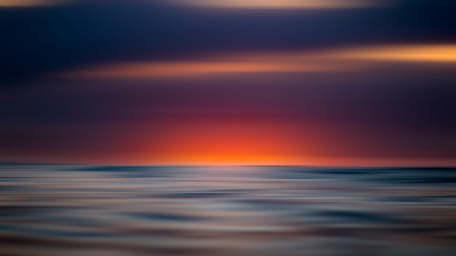 Sunset View Blur HD Wallpaper 