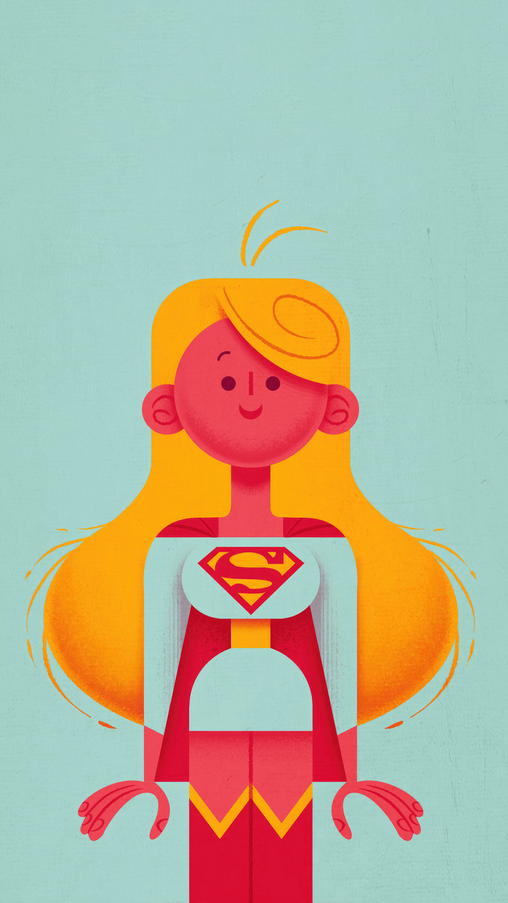 720x1280 Supergirl Minimal Abstract 4k Moto G X Xperia Z1 Z3 Compact