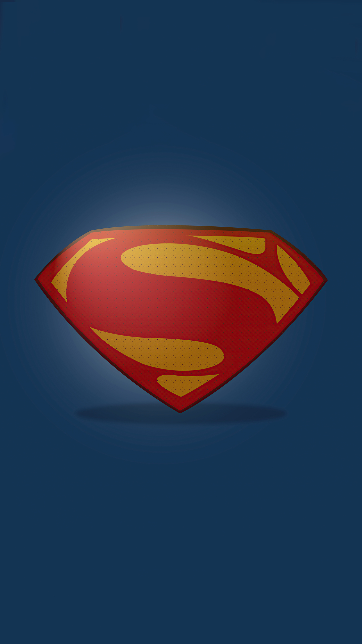 Superman Clean Logo Minimal 5k Wallpaper In 1440x2560 Resolution