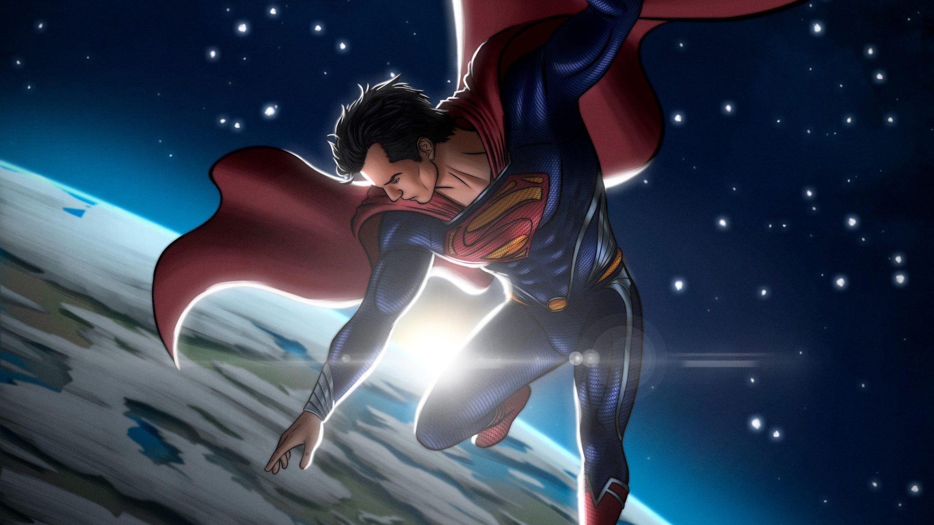1920x1080 Superman In Space Laptop Full HD 1080P HD 4k Wallpapers, Images,  Backgrounds, Photos and Pictures