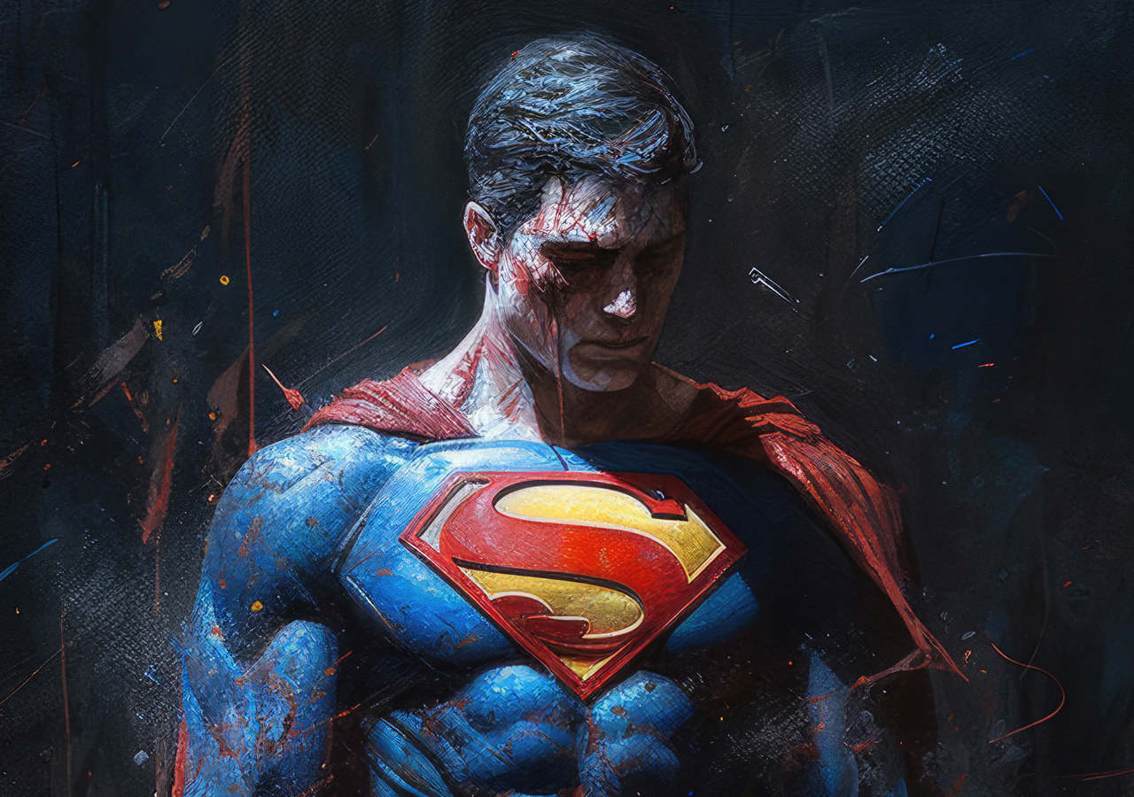 1280x900 Superman Oil Painting 1280x900 Resolution HD 4k Wallpapers ...