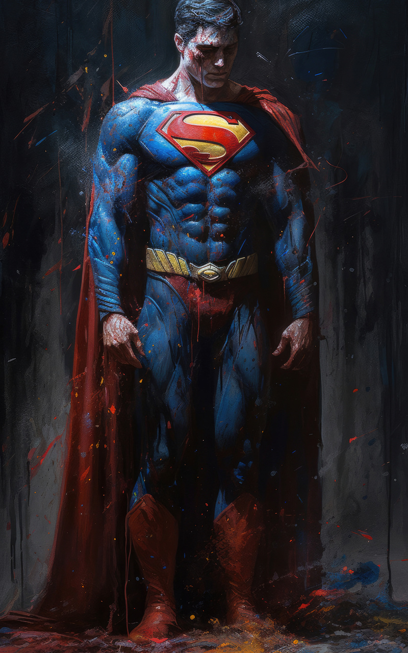 800x1280 Superman Oil Painting Nexus 7,samsung Galaxy Tab 10,note 