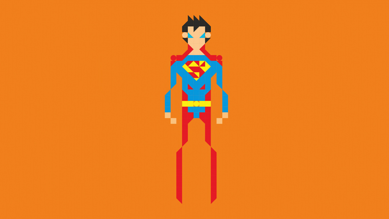 1360x768 Superman Pixel Art 8k Laptop HD ,HD 4k Wallpapers,Images ...