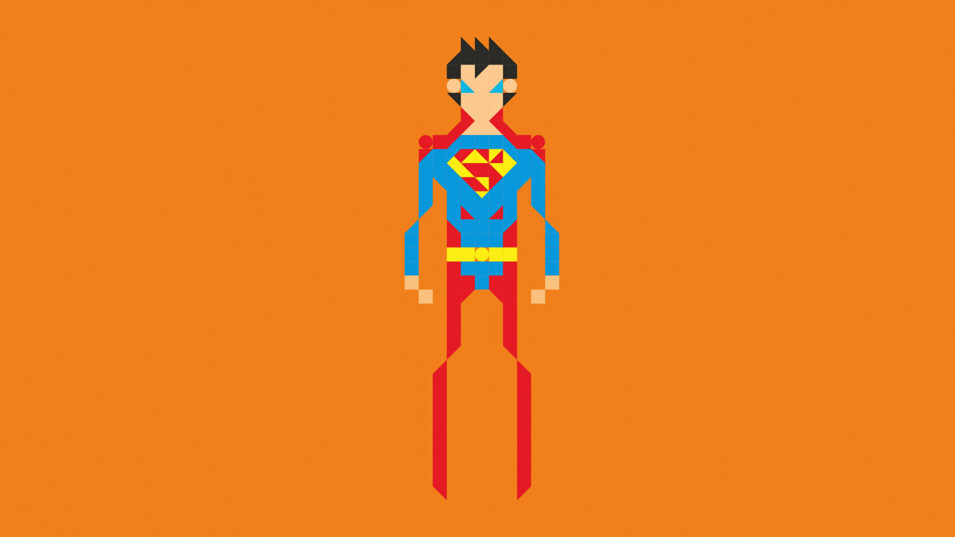 1366x768 Superman Pixel Art 8k Laptop HD ,HD 4k Wallpapers,Images ...