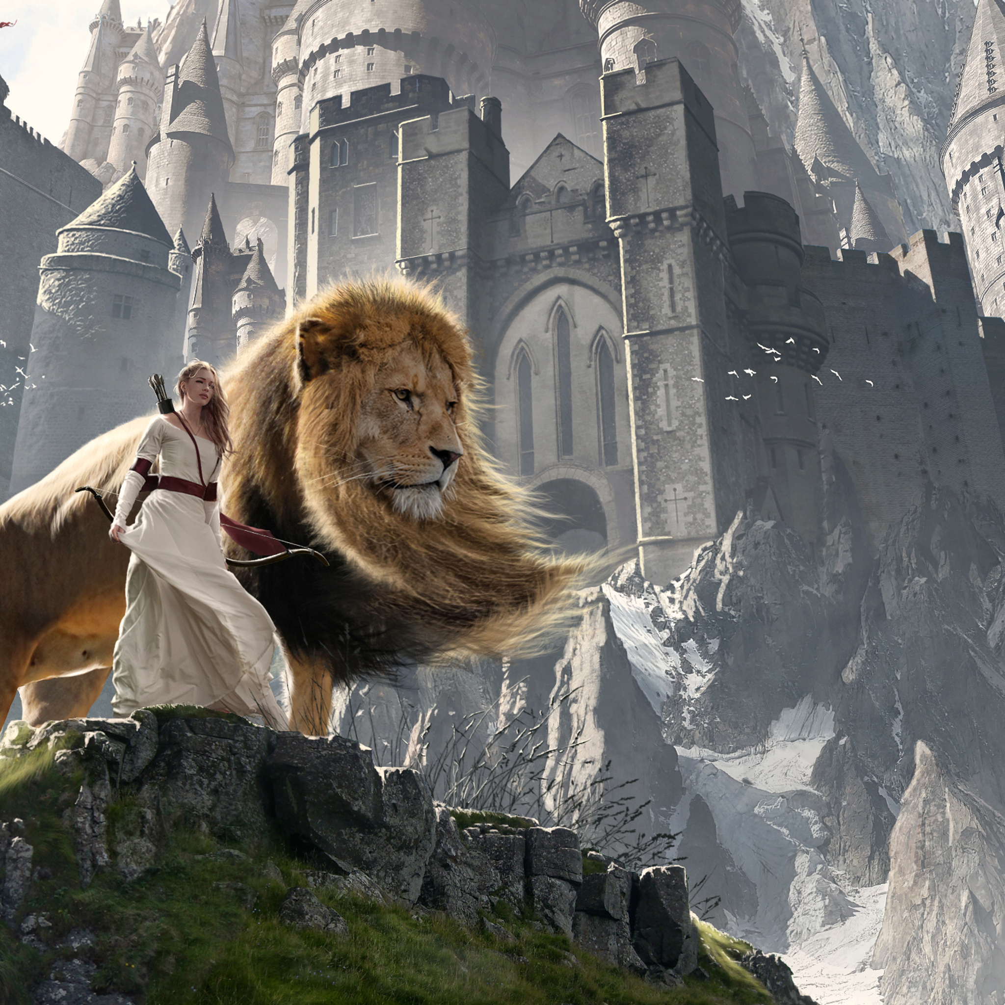 Aslan Narnia Lion Hd Wallpaper for Desktop and Mobiles Retina iPad