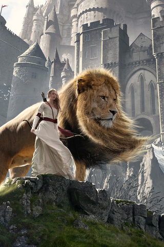 Download wallpaper wave, Leo, heroes, The Chronicles Of Narnia, chronicles  of Narnia, Aslan, section films in resolution 1024x768