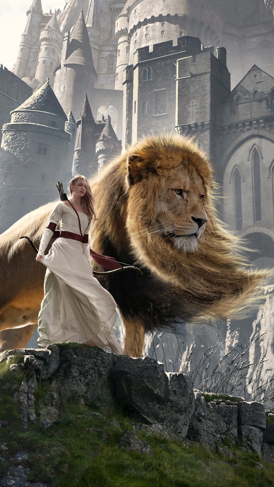 Lion, fantasy, leu, aslan, narnia, HD wallpaper