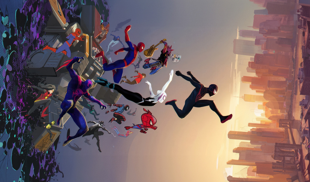 1024x600 Swinging Through Dimensions Spider Man Across The Spider Verse 