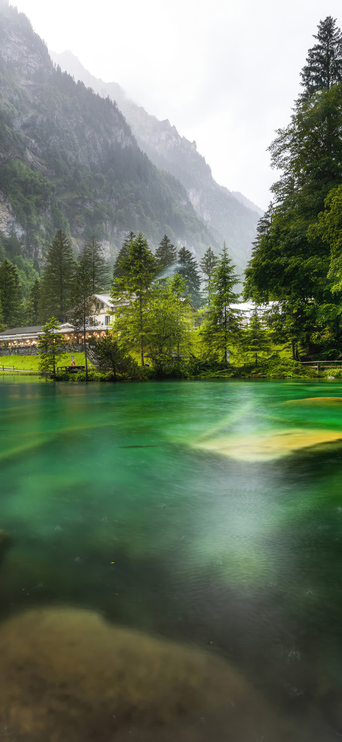 1125x2436 Switzerland Mountains Lake Scenery Blausee Alps Iphone XS ...