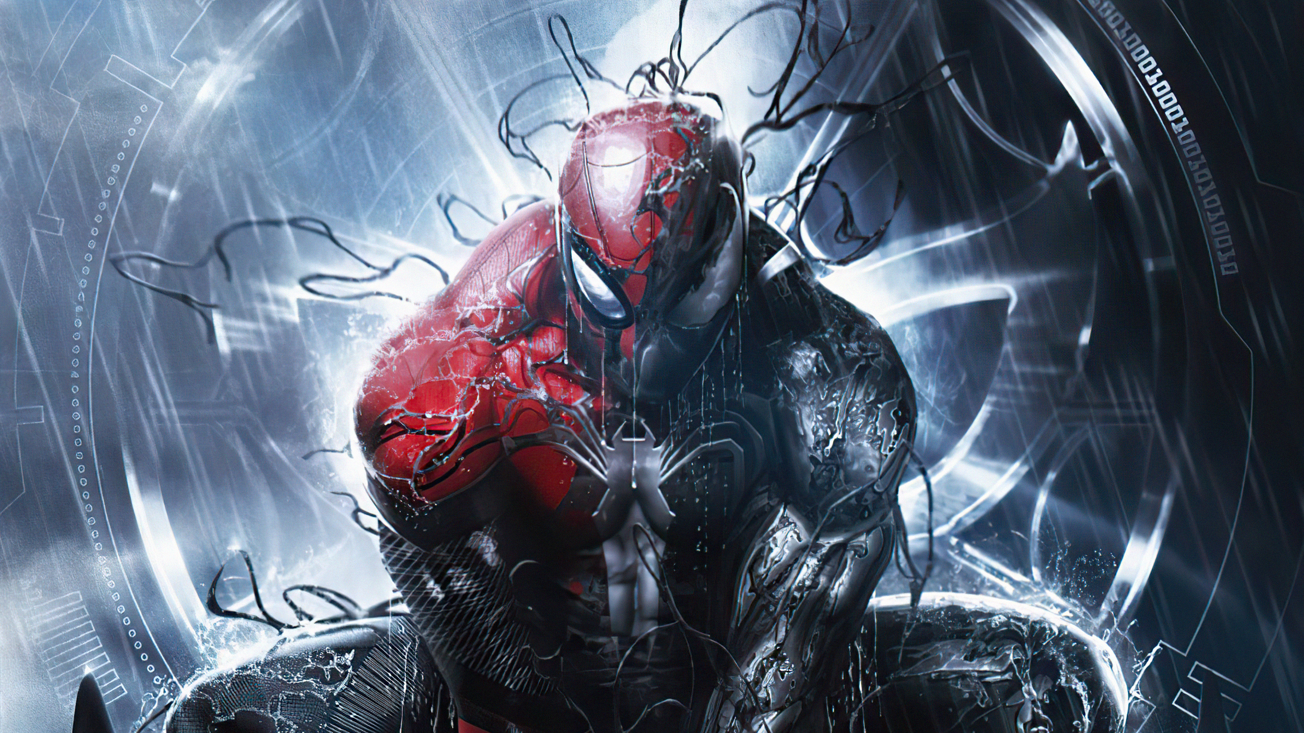 2560x1440 Symbiote Spiderman Comic Book Series 4k 1440P