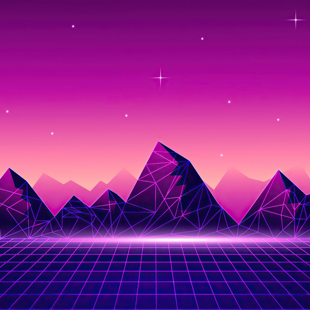 1024x1024 Synthwave Pyramid 4k 1024x1024 Resolution HD 4k Wallpapers ...