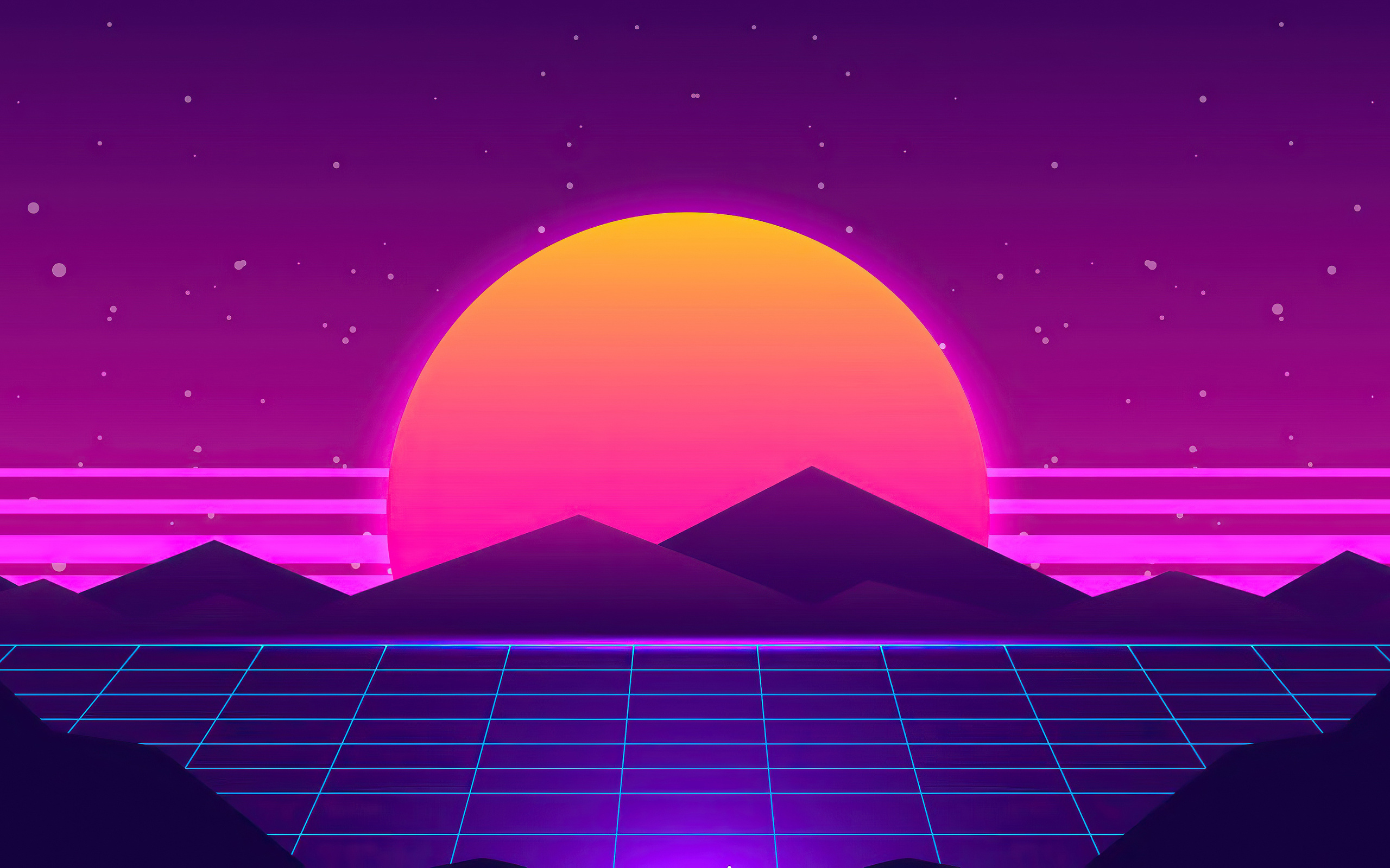 2560x1600 Synthwave Sun Mountains 4k 2560x1600 Resolution HD 4k ...