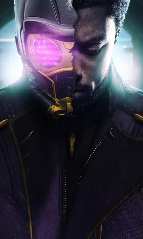 T Challa X Star Lord What If Wallpaper In 480x800 Resolution