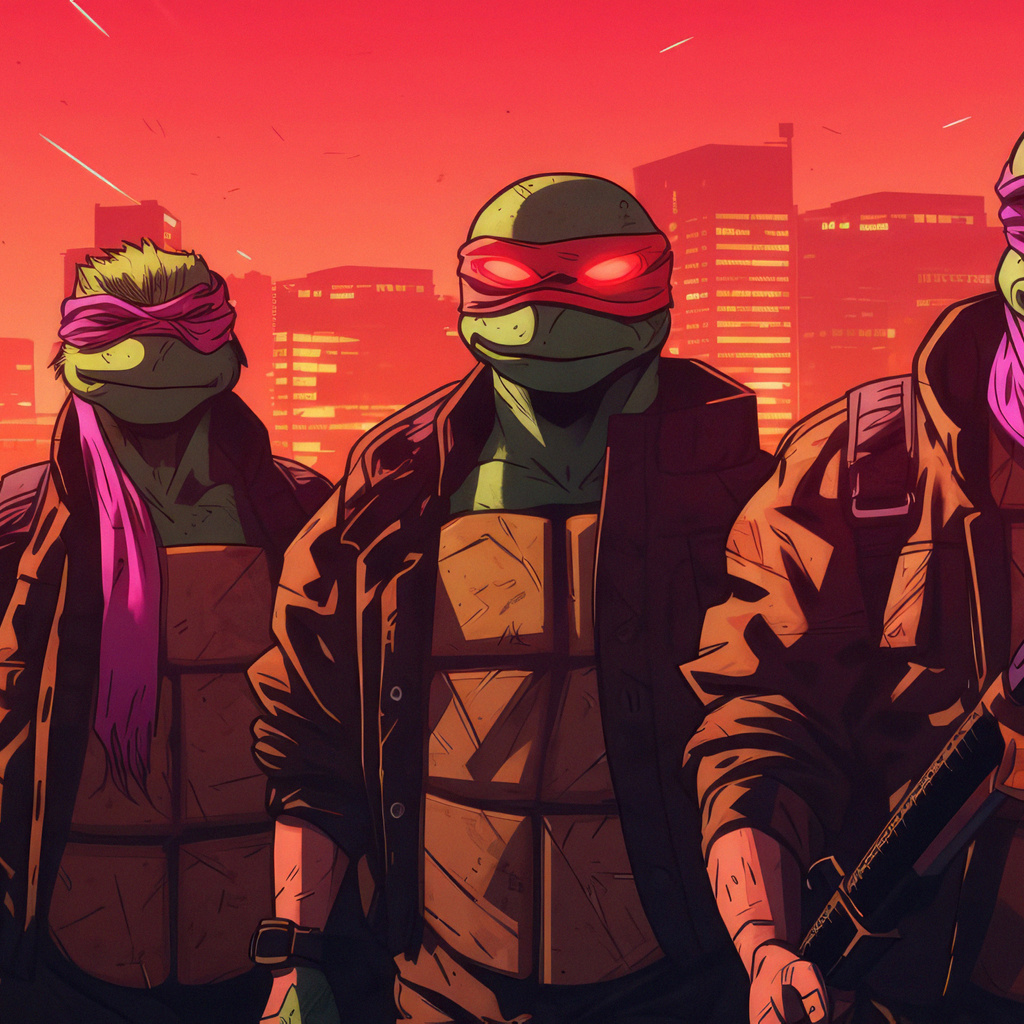 1024x1024 Teenage Mutant Ninja Turtles Hotline Miami 1024x1024 ...