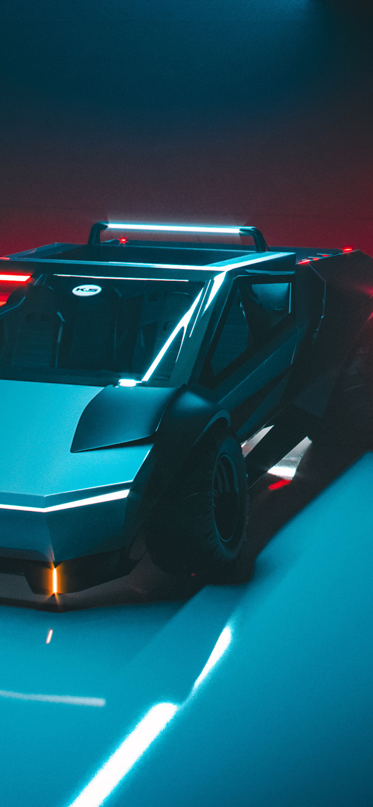 1242x2688 Tesla Cybertruck Front View Concept 4k Iphone XS MAX HD 4k