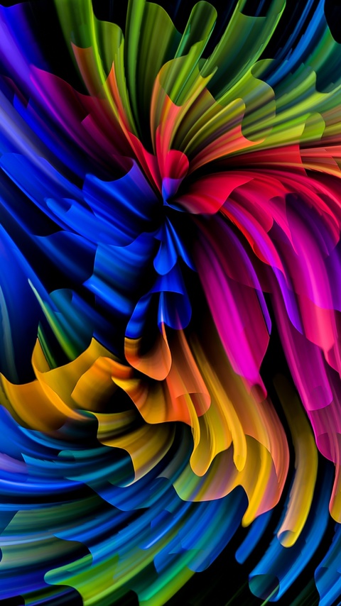 480x854 Texture Abstraction Multicolor