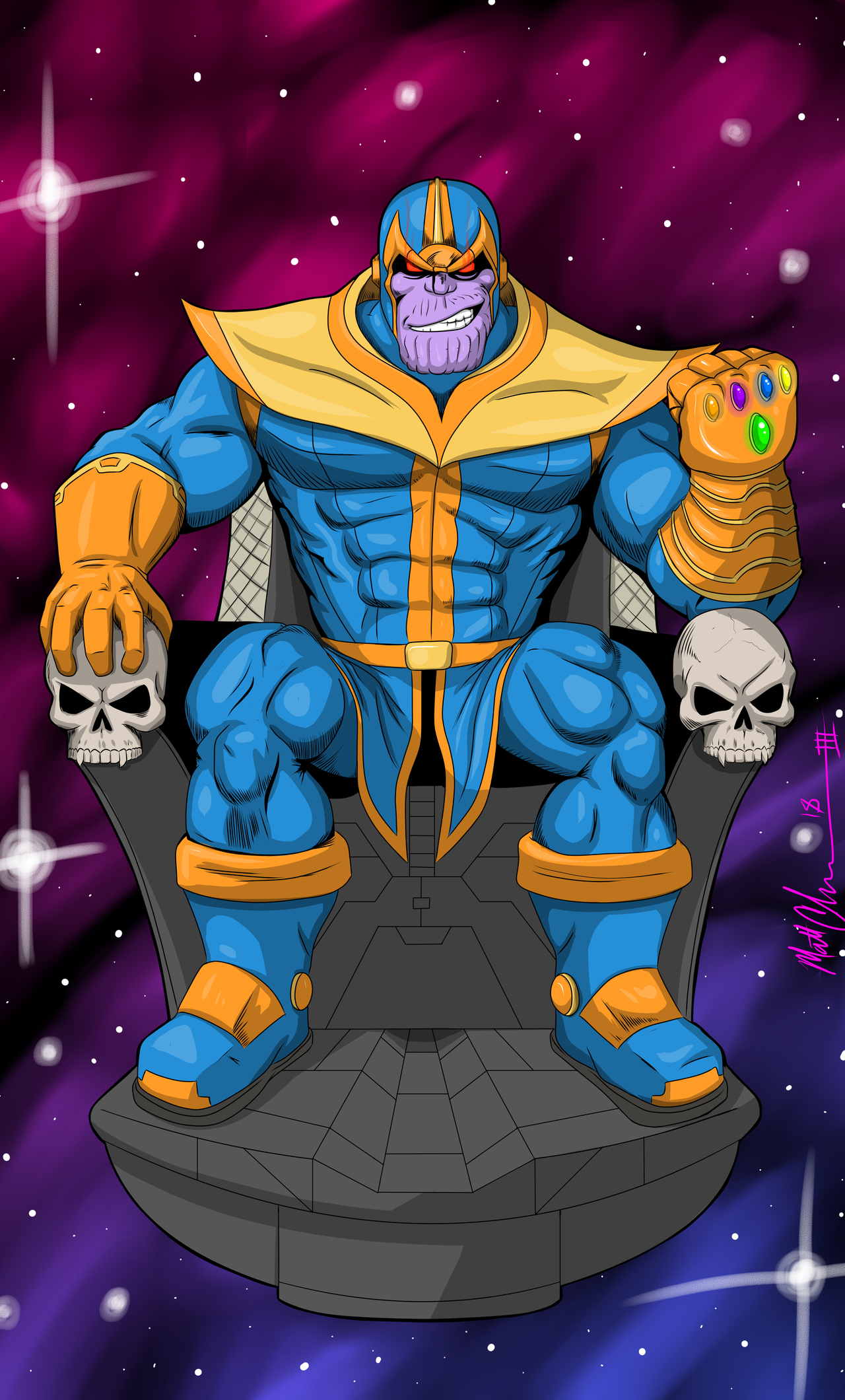 1280x2120 Thanos Comic Cartoon Digital Art 4k iPhone 6+ HD 4k Wallpapers,  Images, Backgrounds, Photos and Pictures