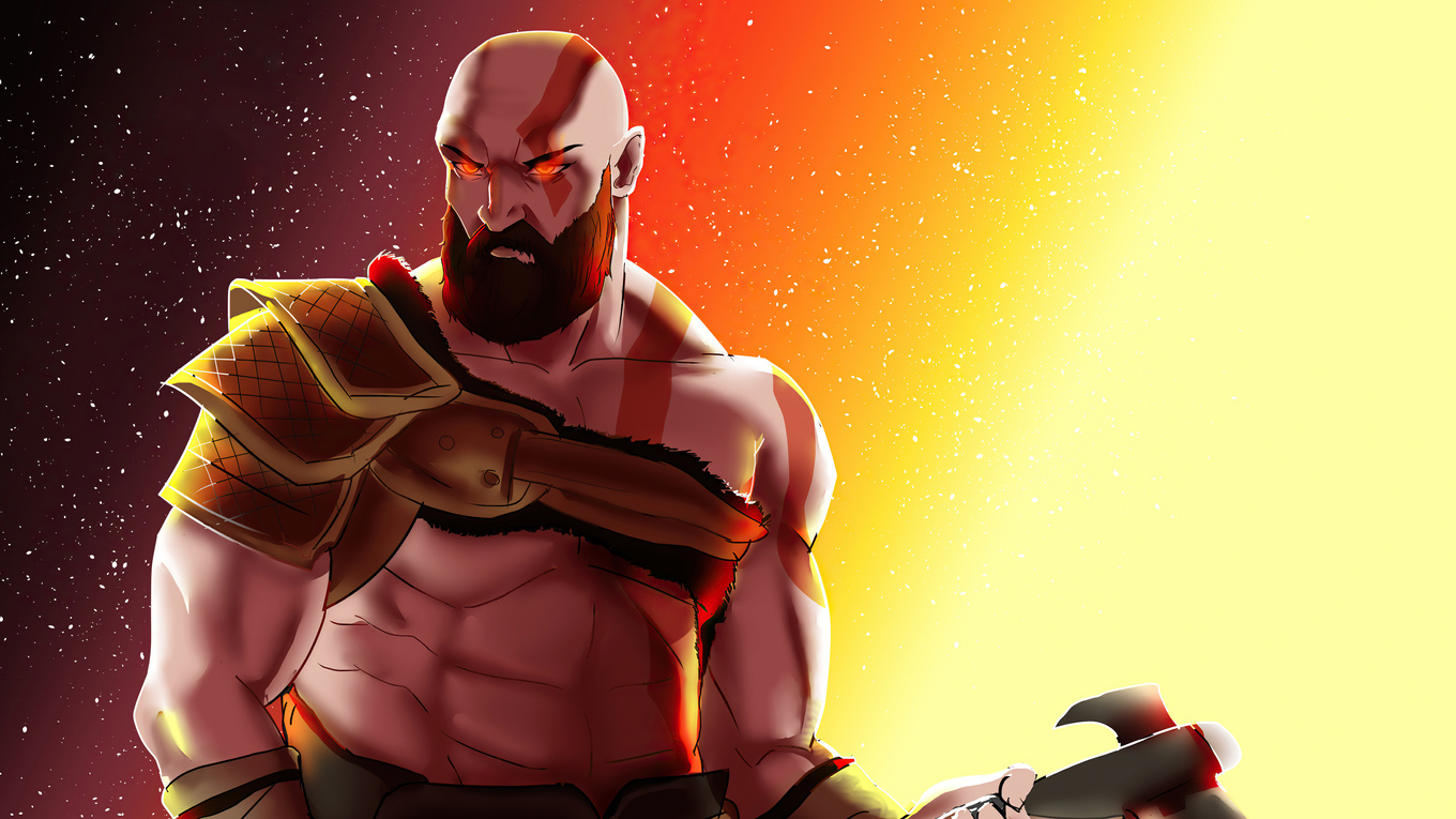 1360x765 The Angry Kratos 1360x765 Resolution HD 4k Wallpapers, Images ...