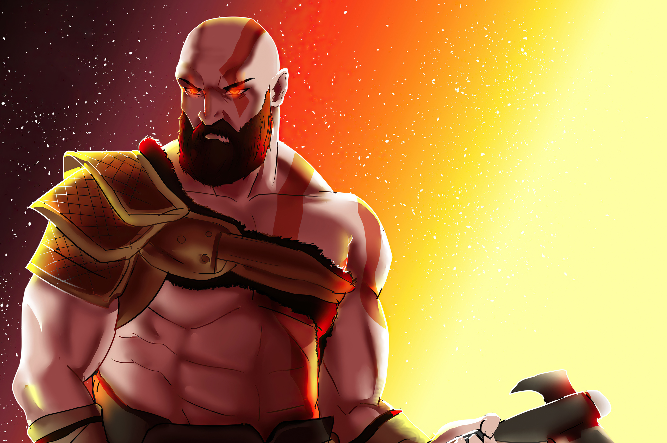 The Angry Kratos Wallpaper In 2560x1700 Resolution