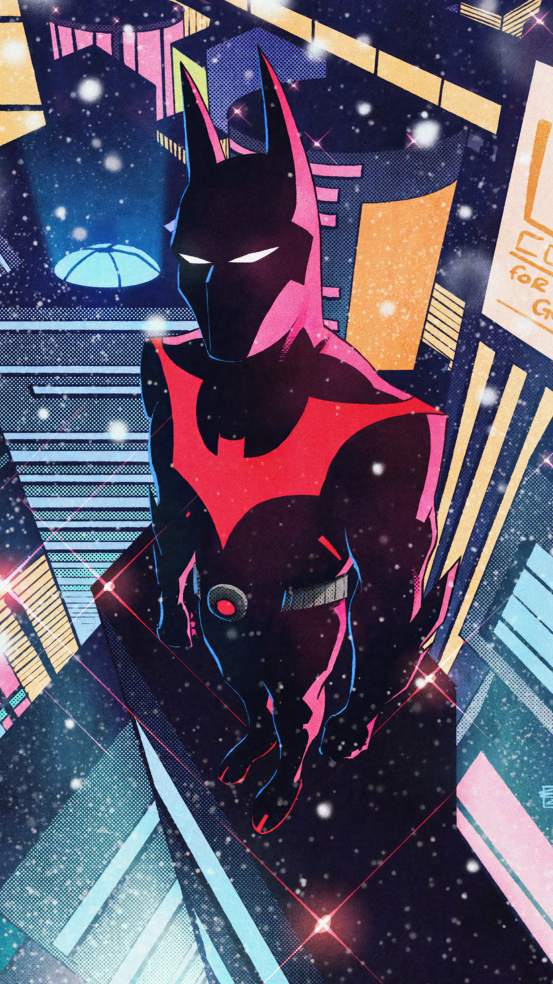 1080x1920 The Batman Beyond In City 5k Iphone 7,6s,6 Plus, Pixel xl ...