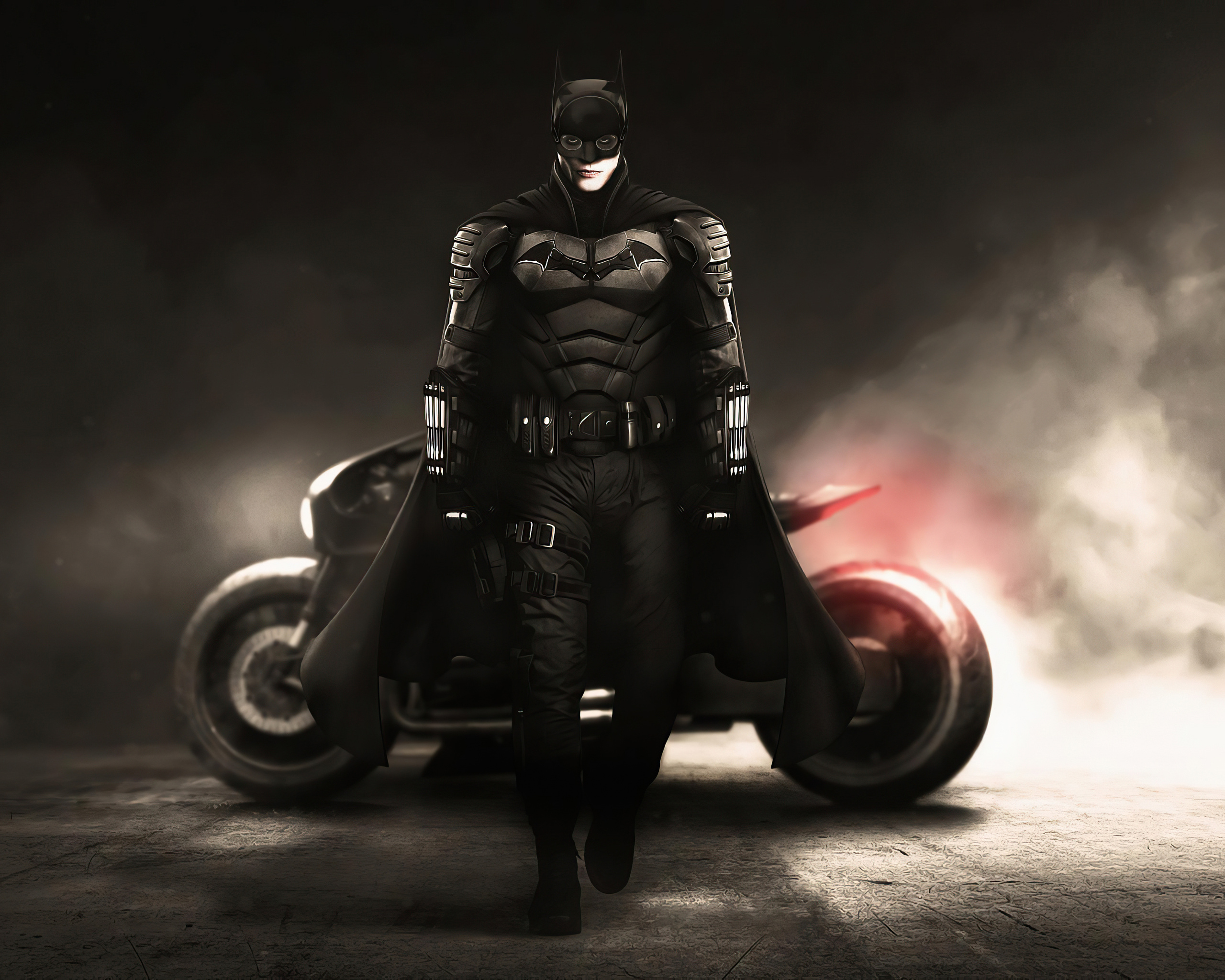 2560x2048 The Batman Bruce Wayne With Bike 4k 2560x2048 Resolution HD ...