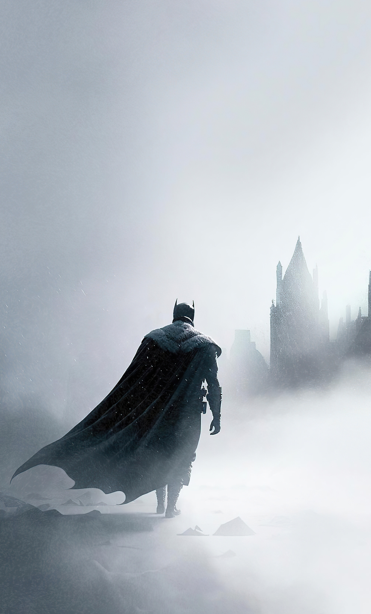 1280x2120 The Batman II Gotham City A Frozen Wasteland iPhone 6+ HD 4k ...