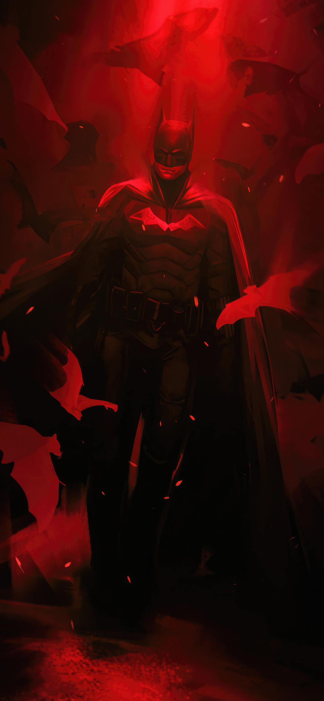 1125x2436 The Batman Red Knight Iphone XS,Iphone 10,Iphone X ,HD 4k ...