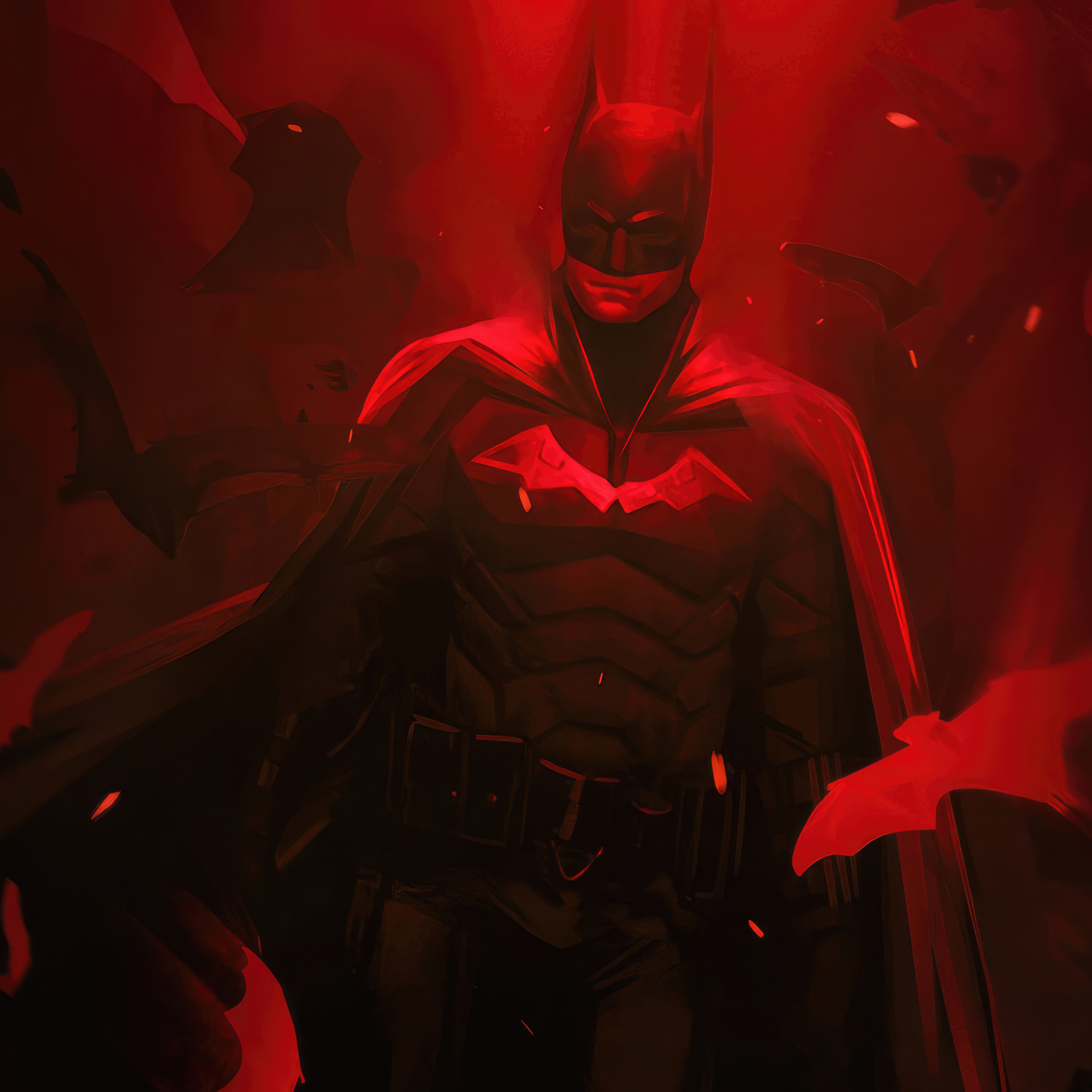 2932x2932 The Batman Red Knight Ipad Pro Retina Display ,HD 4k ...