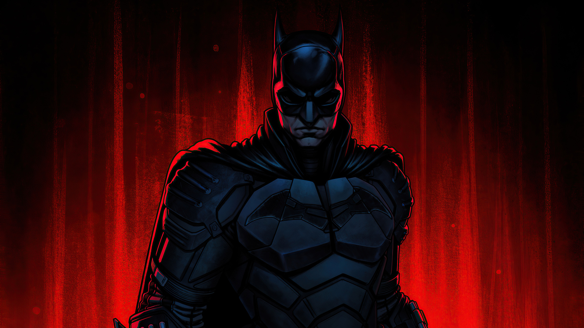 1920x1080 The Batman Red Theme 4k Laptop Full HD 1080P HD 4k Wallpapers