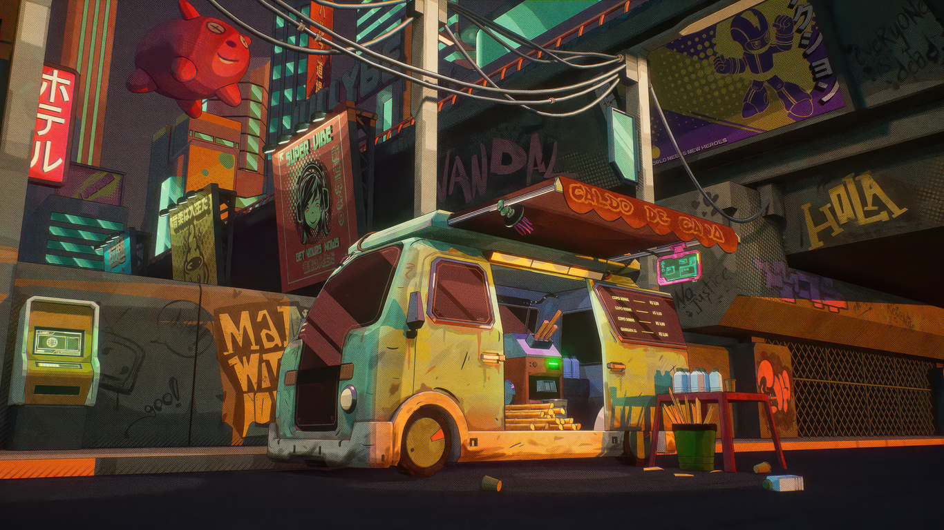 1366x768 The Chill Truck Chronicles Laptop HD ,HD 4k Wallpapers,Images, Backgrounds,Photos and Pictures, image size:1366x768