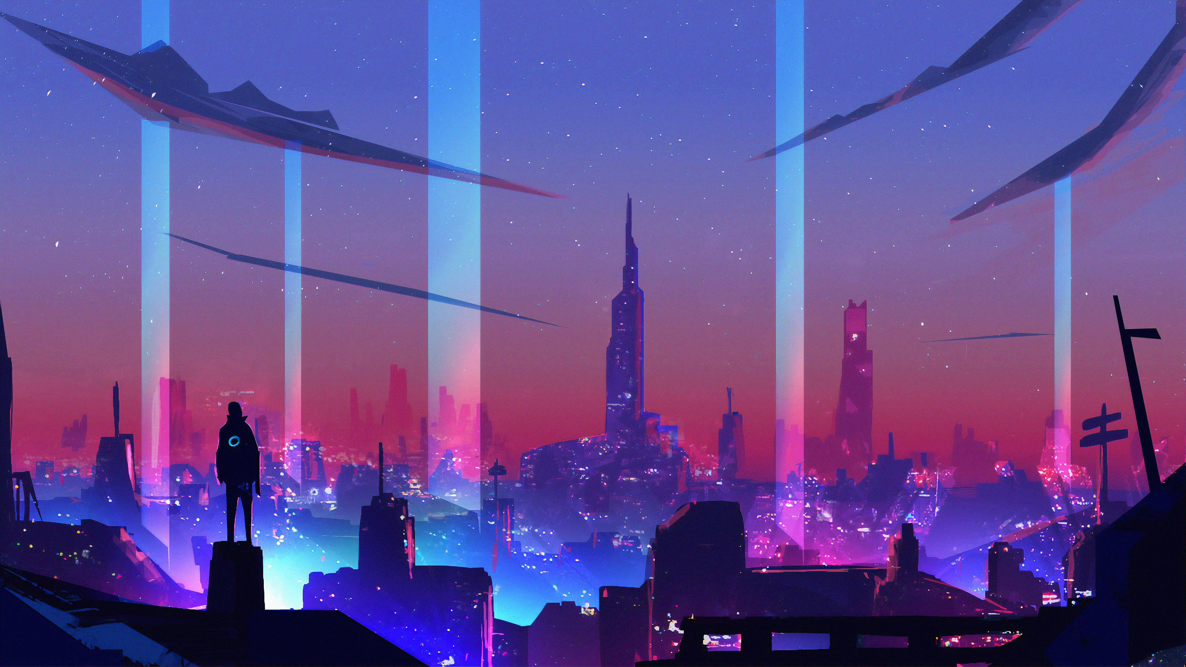 3840x2160 The City Of Neon 4k 4k HD 4k Wallpapers, Images, Backgrounds,  Photos and Pictures
