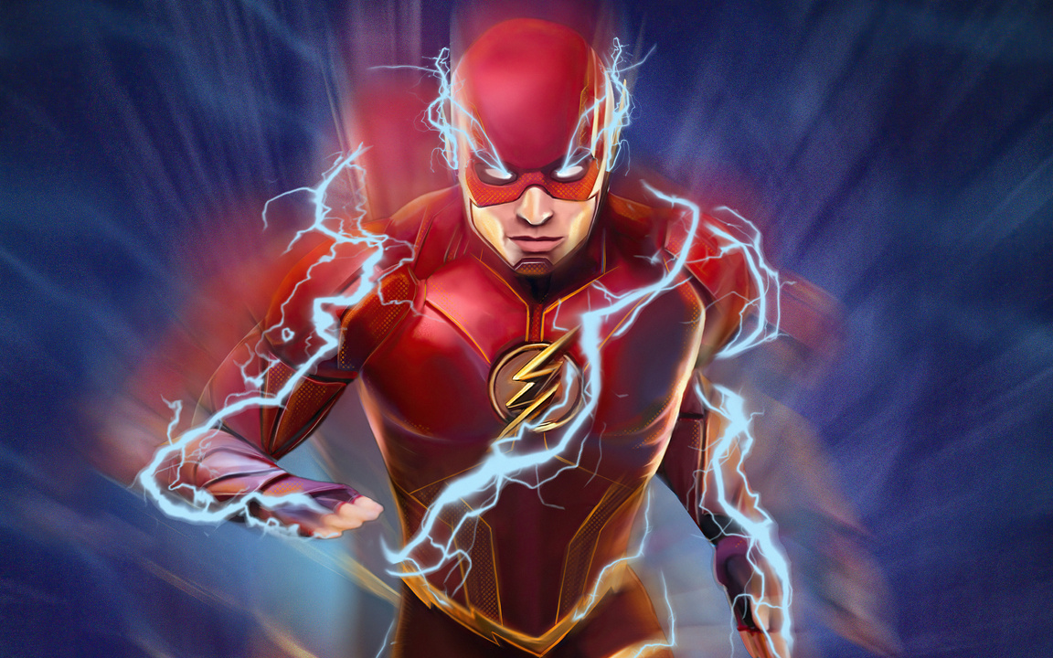 1152x720 The Flash Blue Lightning 1152x720 Resolution HD 4k Wallpapers