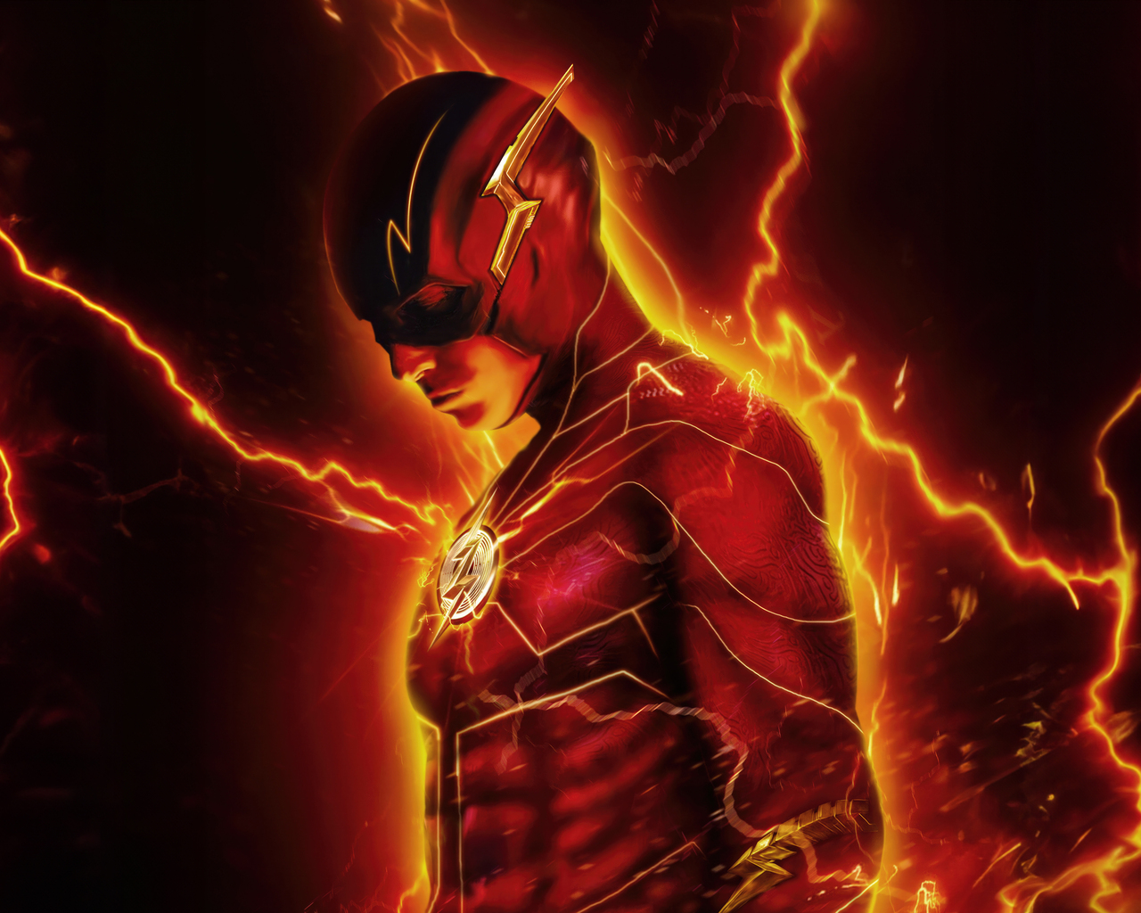 The Flash Speeding Into Action For Justice Wallpaper In 1280x1024 Resolution