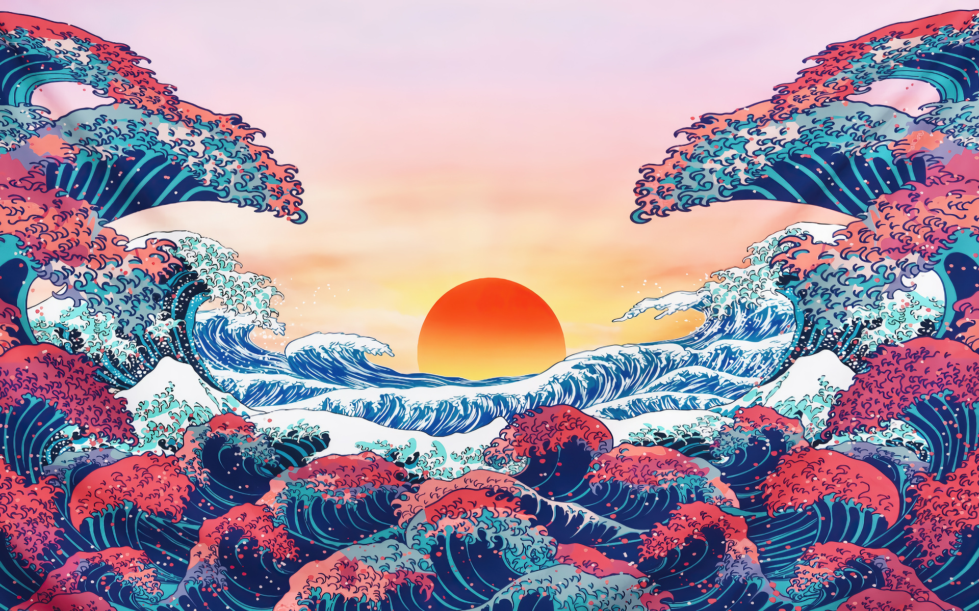 1920x1200 The Great Wave Off Kanagawa 5k 1080P Resolution HD 4k Wallpapers, Images, Backgrounds 