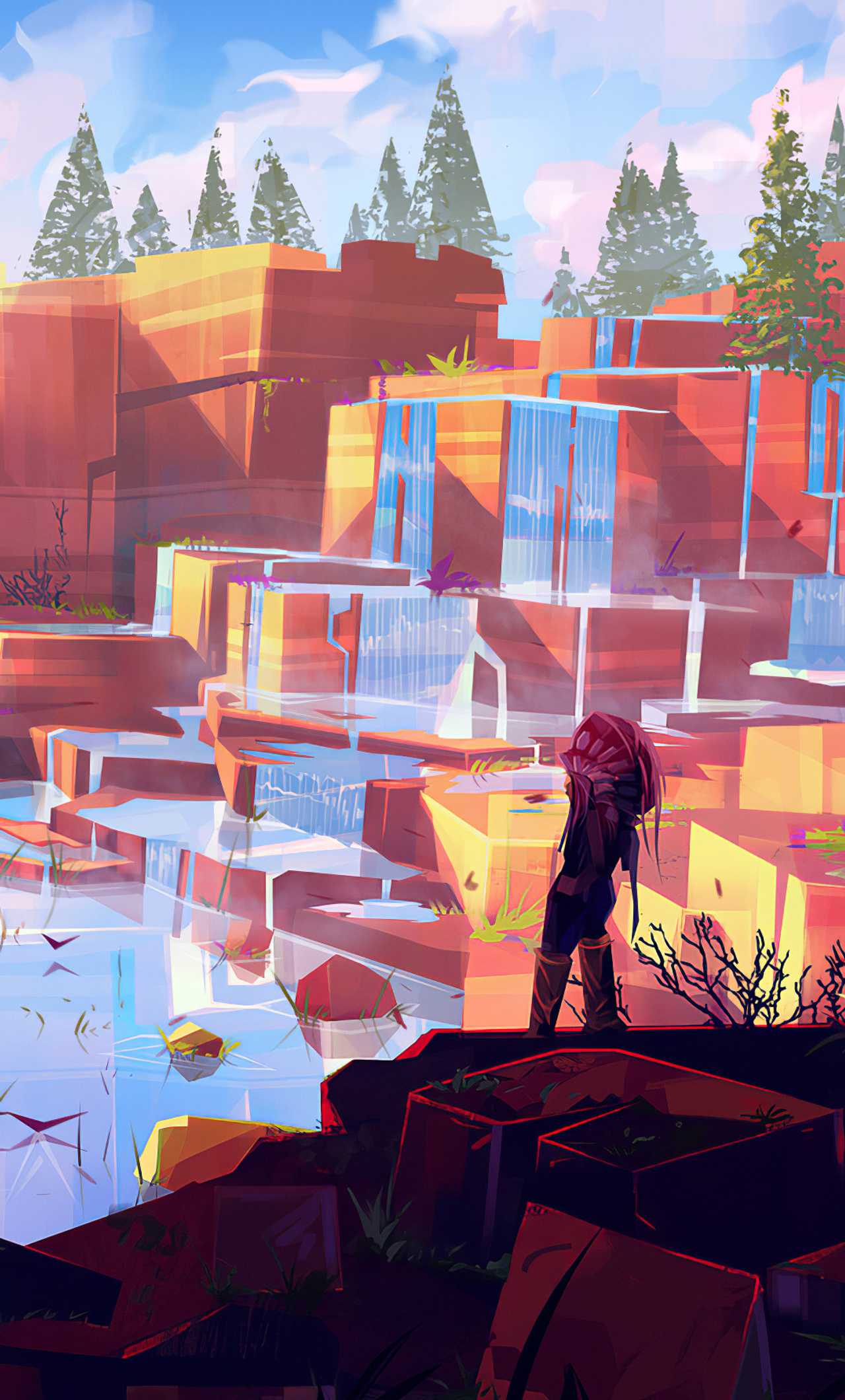 1280x2120 The Hidden River 4k iPhone 6+ HD 4k Wallpapers, Images