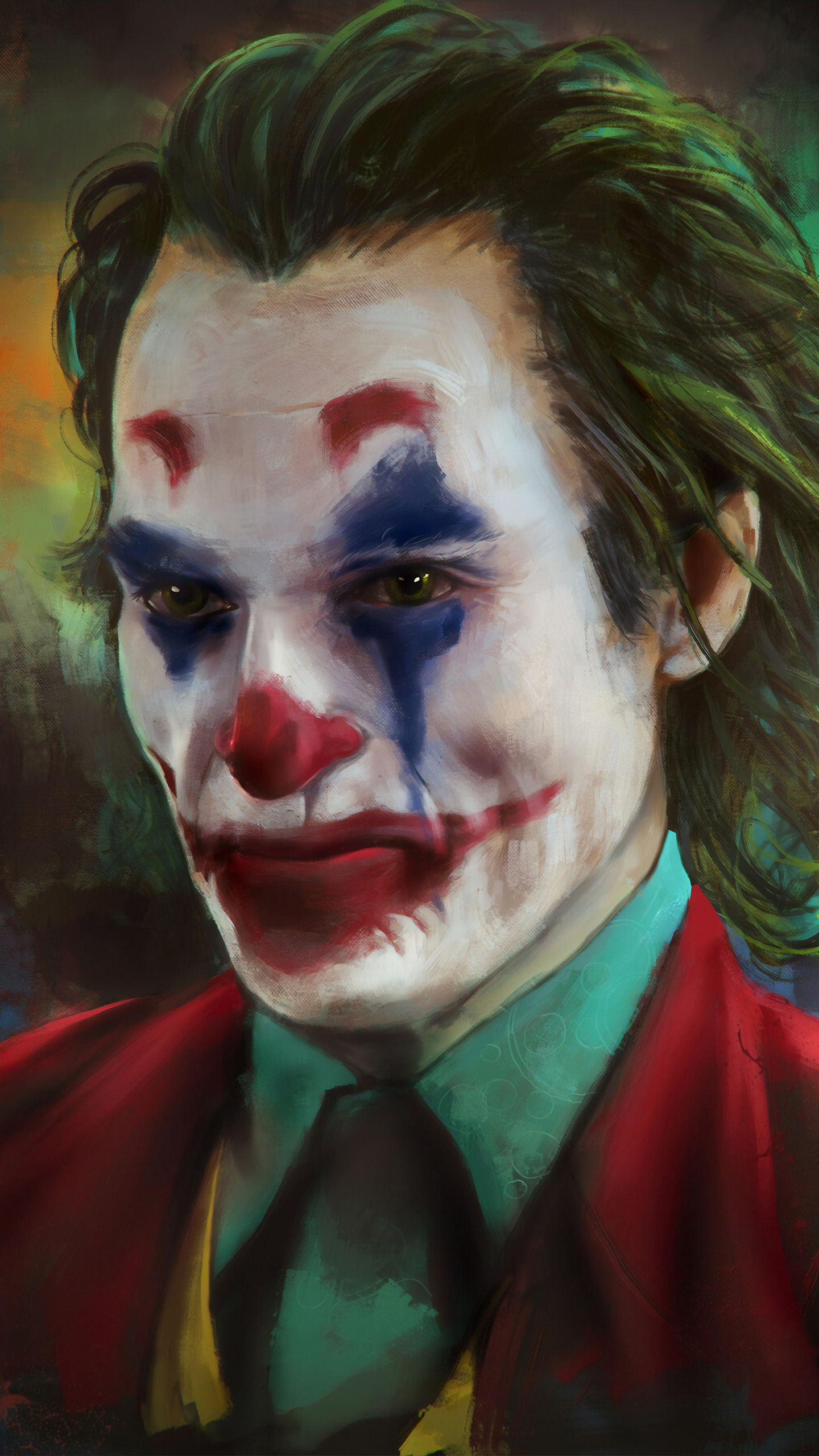 1440x2560 The Joker Joaquin Phoenix 4k Art Samsung Galaxy S6,S7 ,Google ...